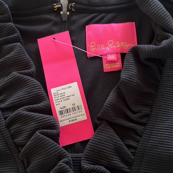 NWT black Lilly Pulitzer Tisbury shift dress size XS - Picture 3 of 3